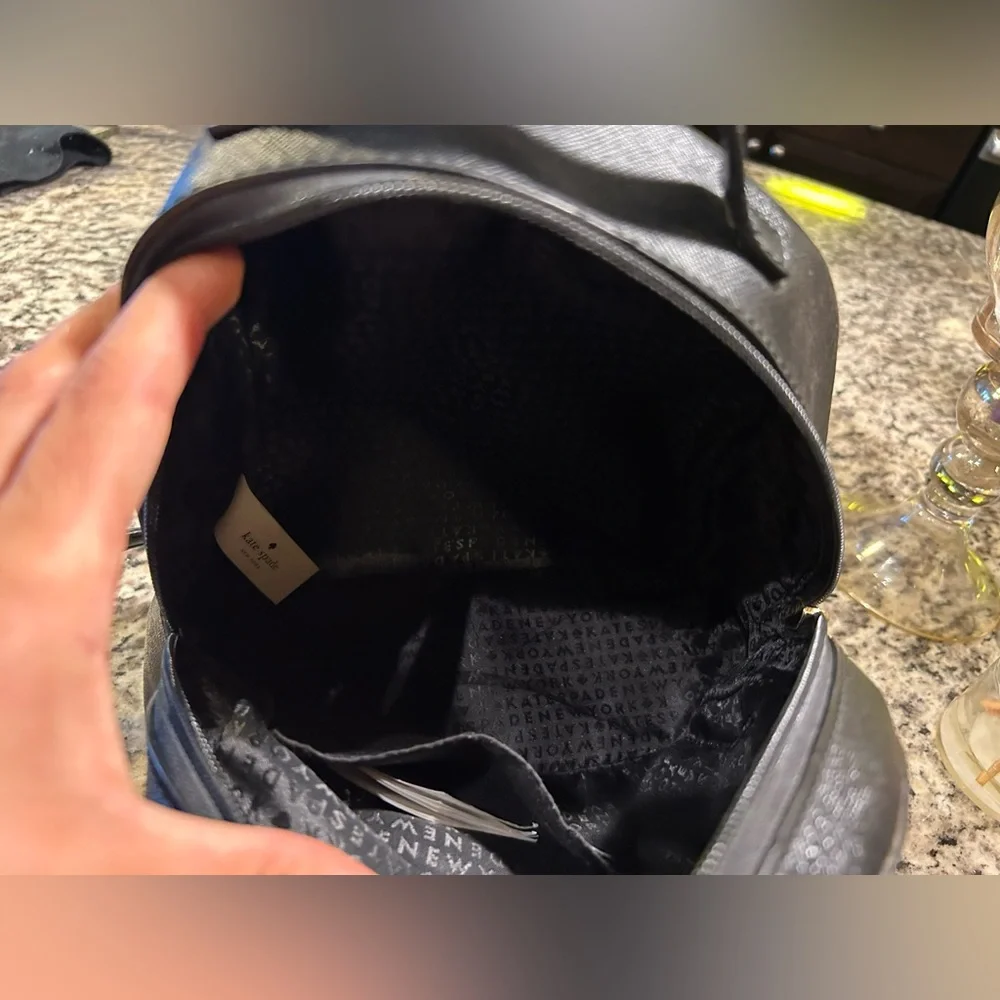 Kate Spade Black Glitter Backpack Greta Court Sammi